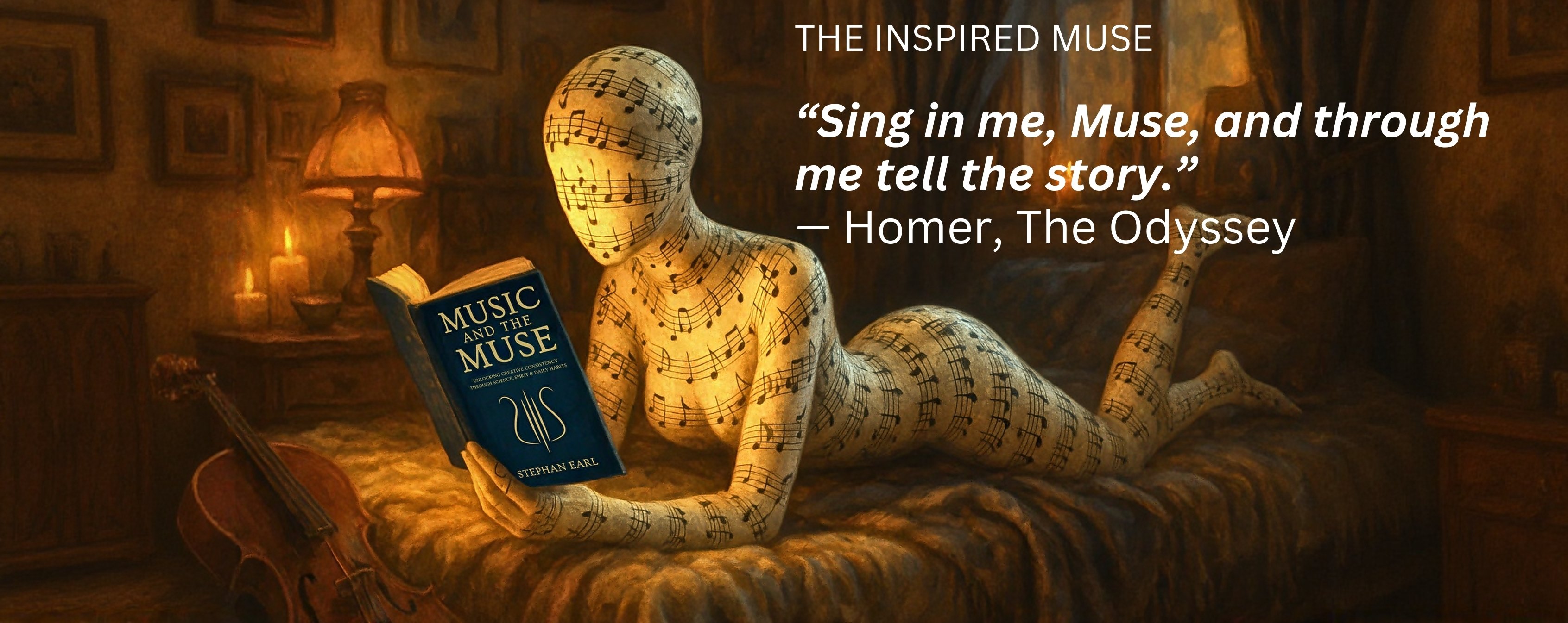 The Inspired Muse is the creative home of author and musician Stephan Earl, featuring creativity books, music, insights, and children’s stories. Discover Music and the Muse and explore how music and creativity inspire a meaningful, imaginative life.