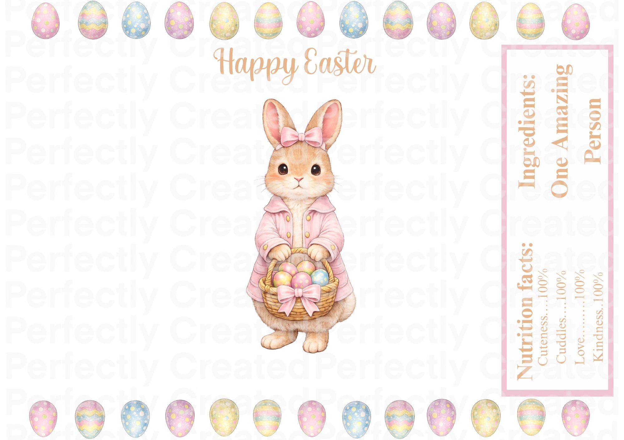 🐣set of 2 pink and blue Easter Bunny Chocolate Wrapper Printable – Cute ...