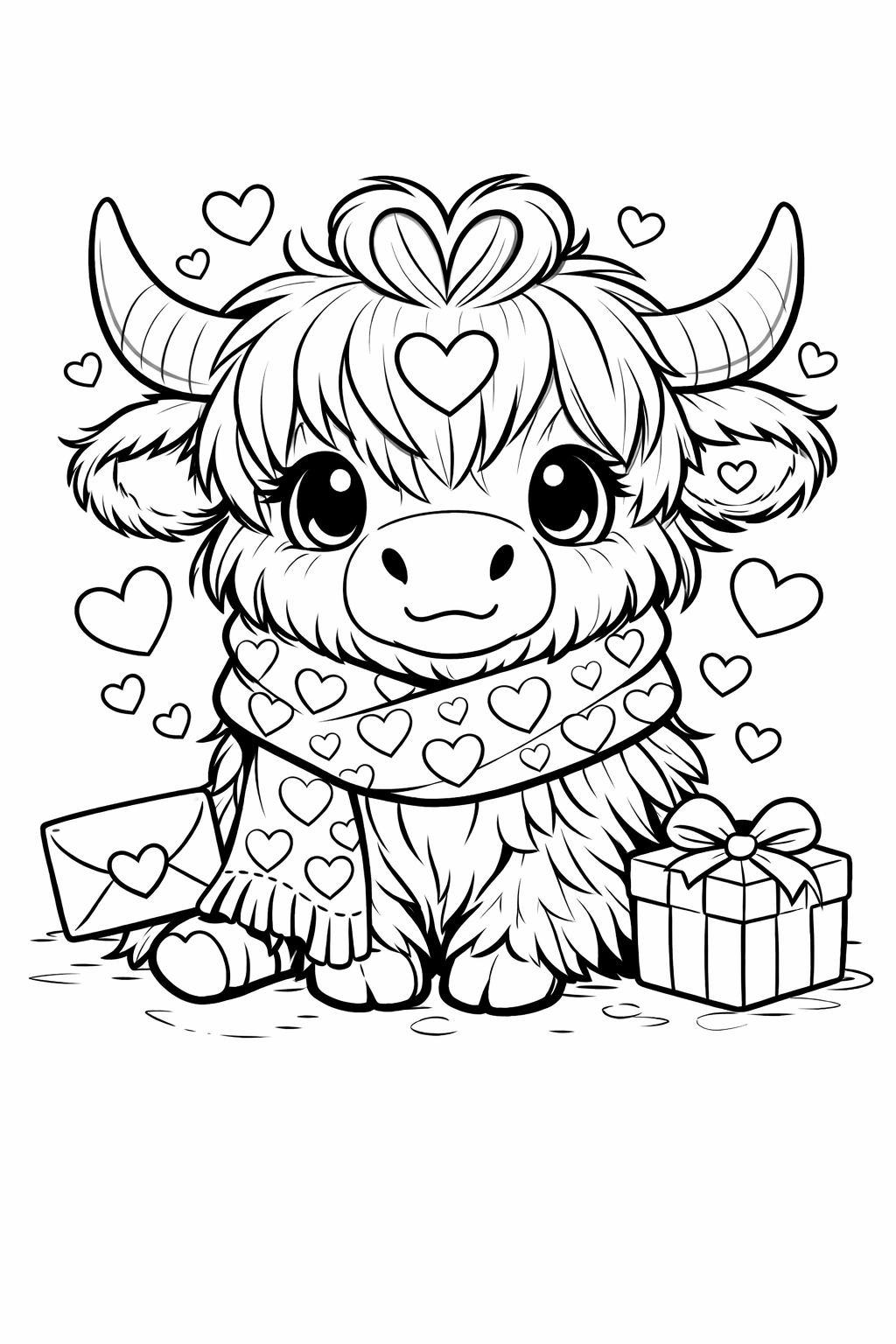 Printable Valentine's Day coloring page for kids, classrooms, homeschool, and adults.