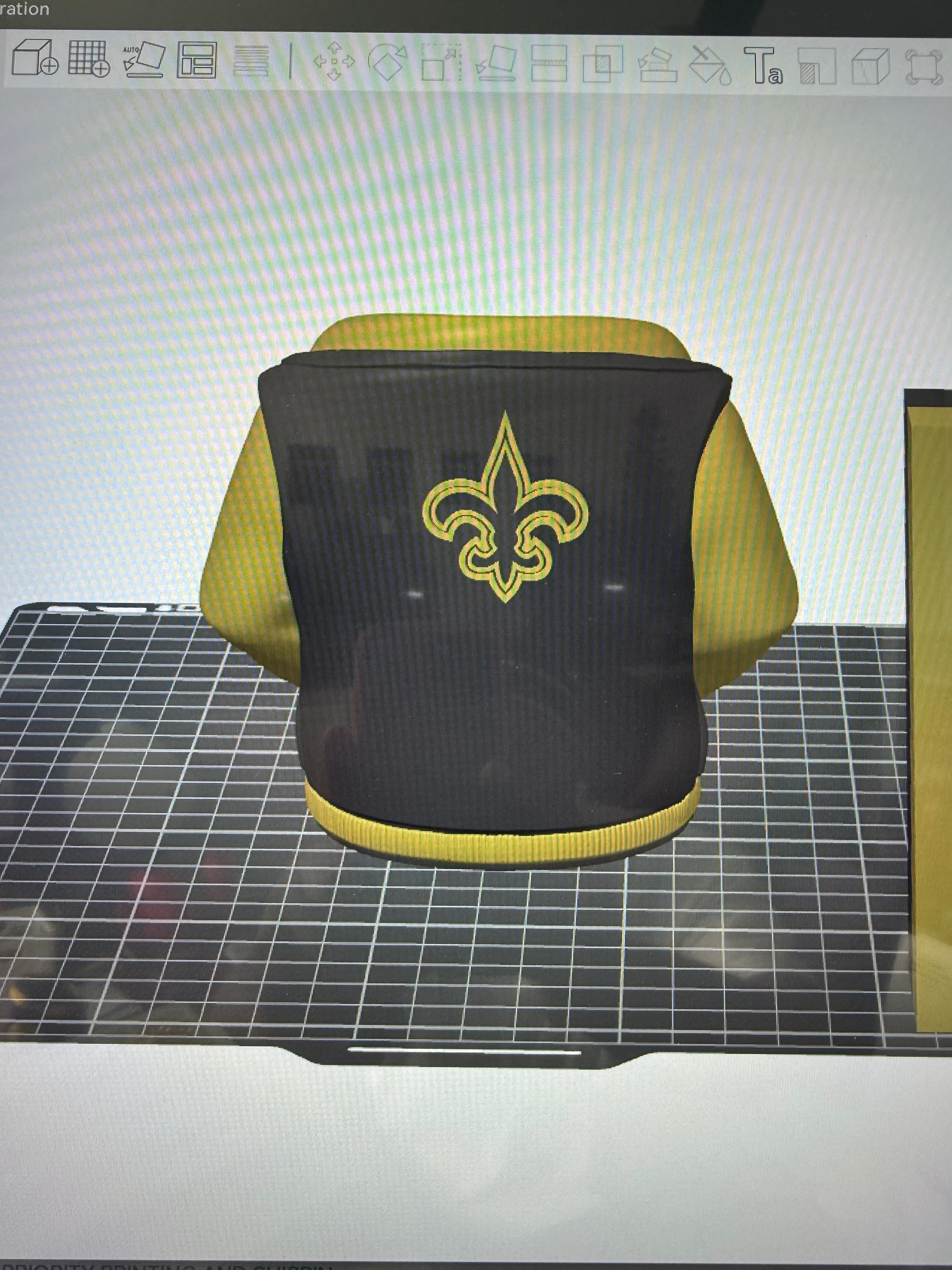 Fleur-de-Lis Varsity Jacket Can Koozie – 3MF 3D Print File | Black ...