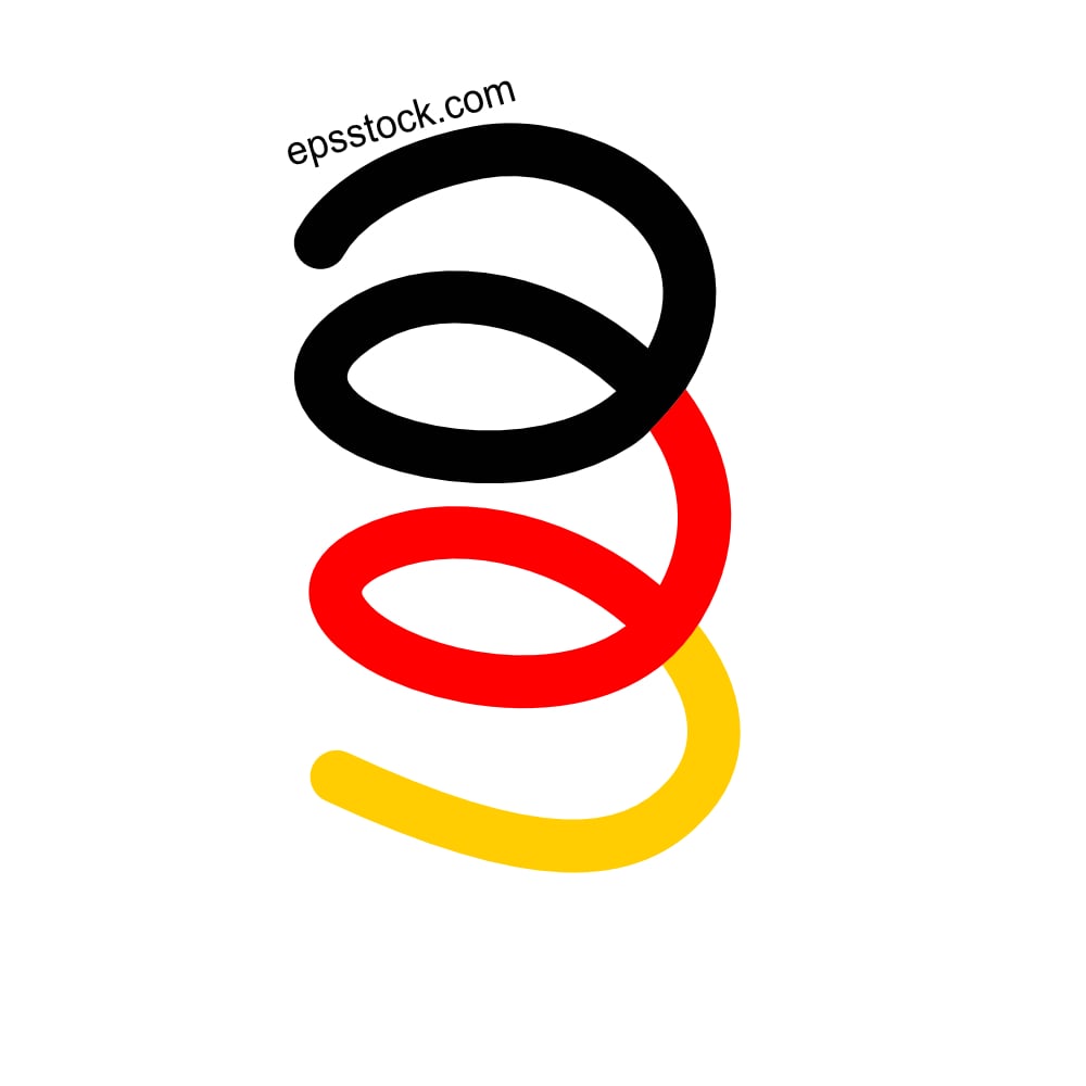 Germany flag spiral
