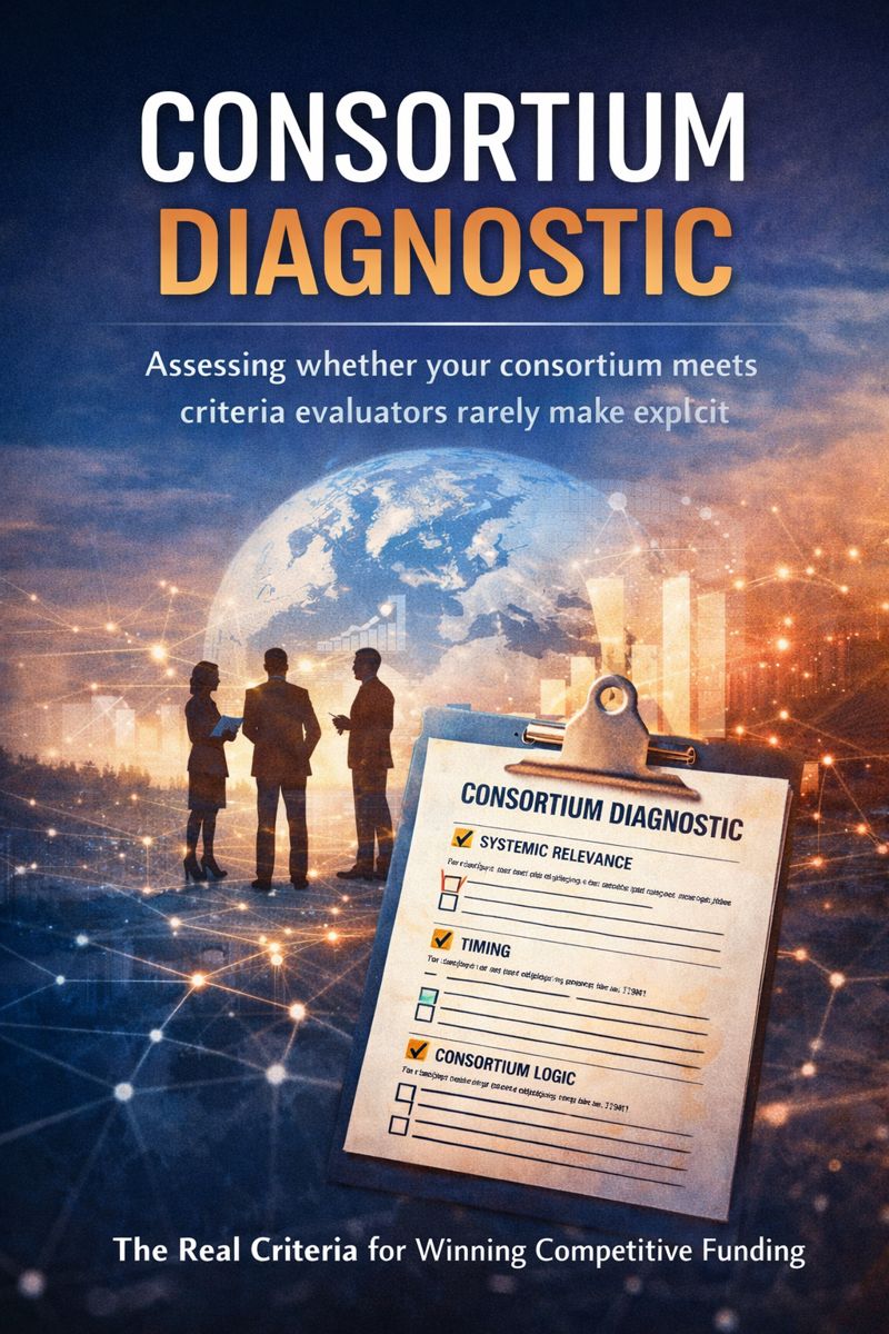 Cover of a diagnostic guide explaining why equally strong research consortia receive different funding outcomes