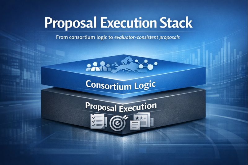 Proposal Execution Stack – AI system for consortium relevance and evaluator-consistent proposal writing.