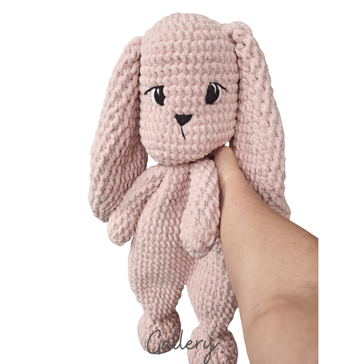 pink  bunny snuggler lovey