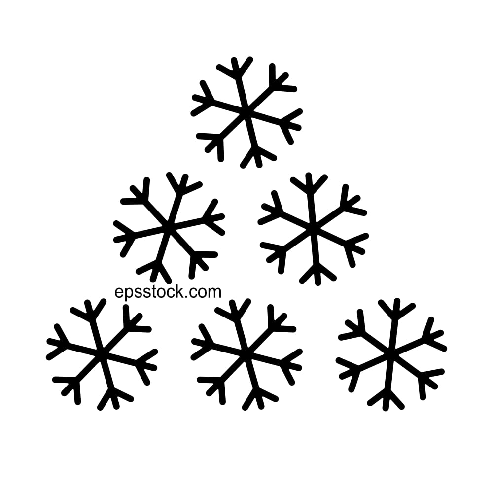 Snowflake christmas tree