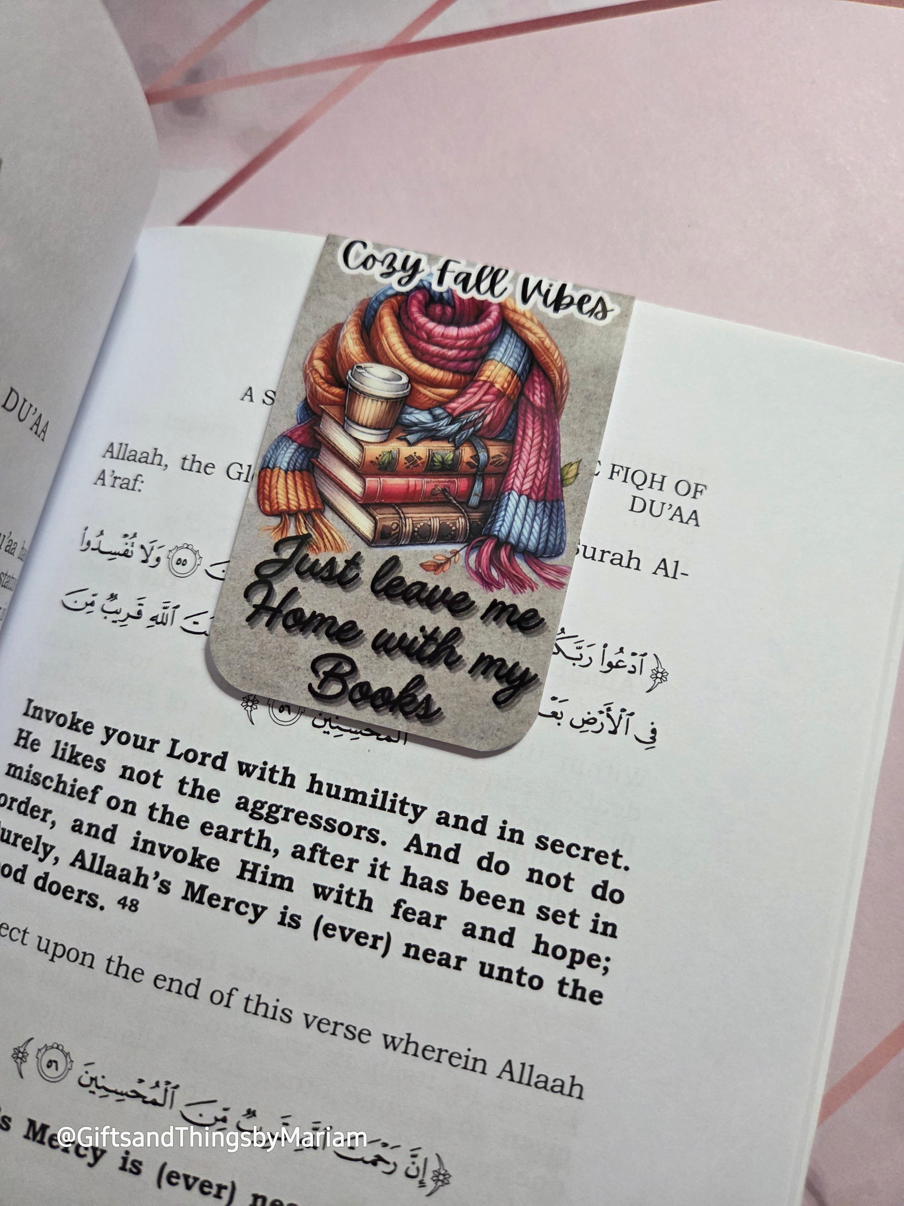 Cozy Fall Vibes Magnetic Bookmark - Payhip