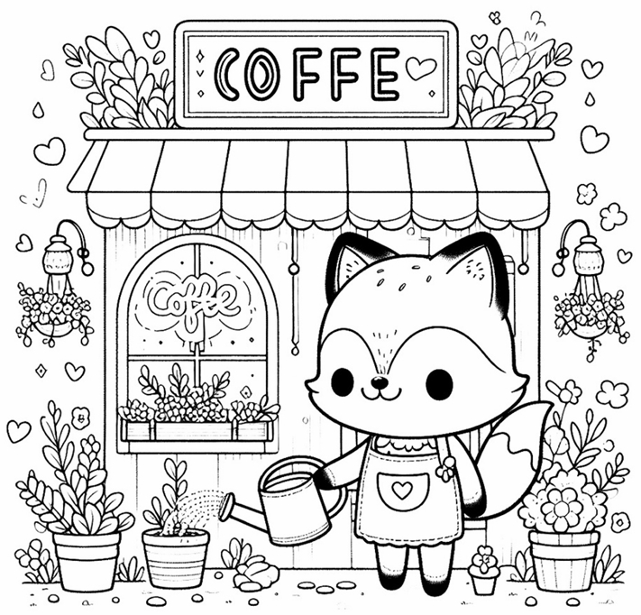 Coloring Book Cafe – 35 Relaxing Pages for Coffee Lovers - Payhip