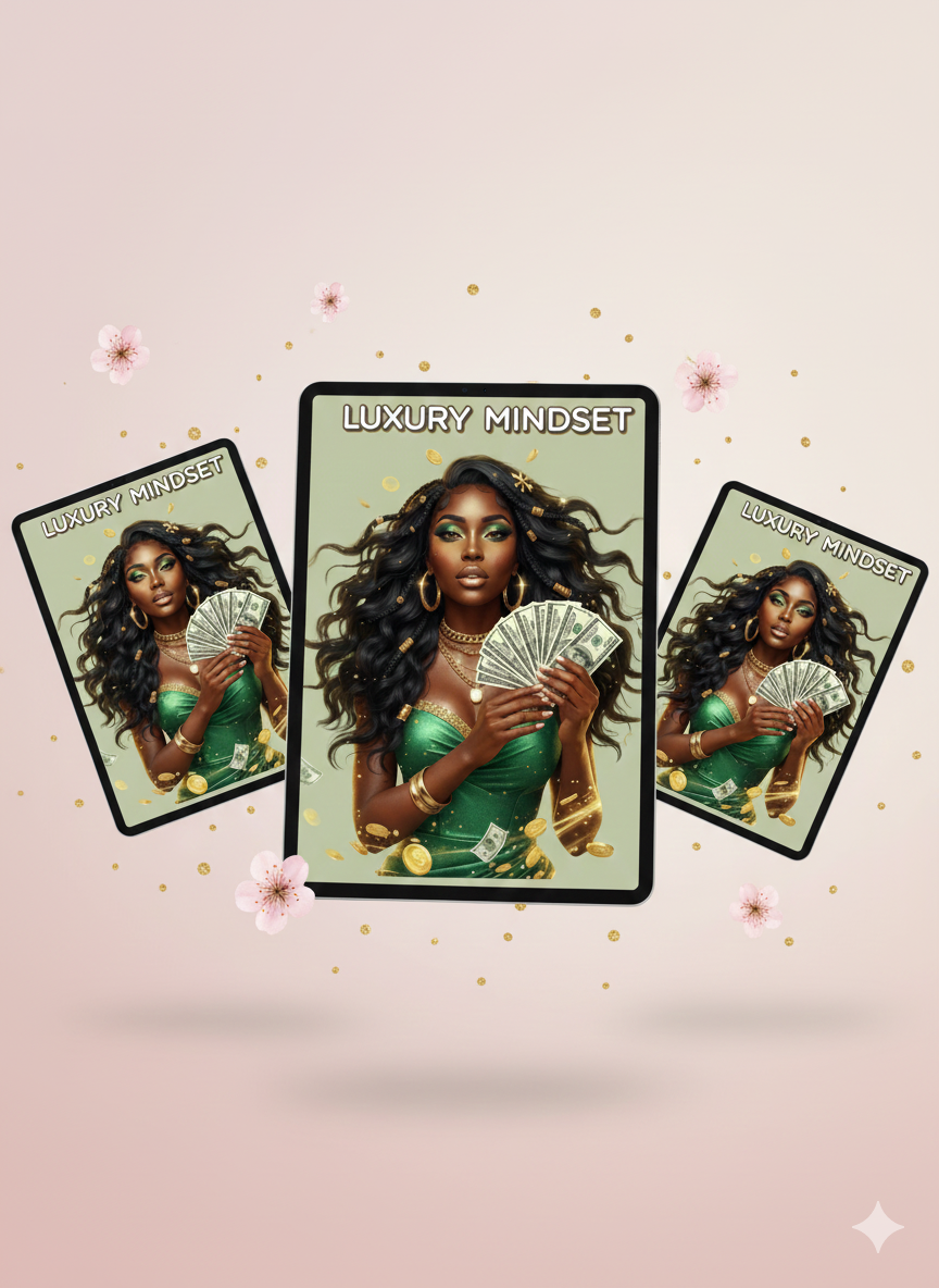 Wealth Queen Complete Bundle | Money Mindset Journal 8 Character PNGs ...