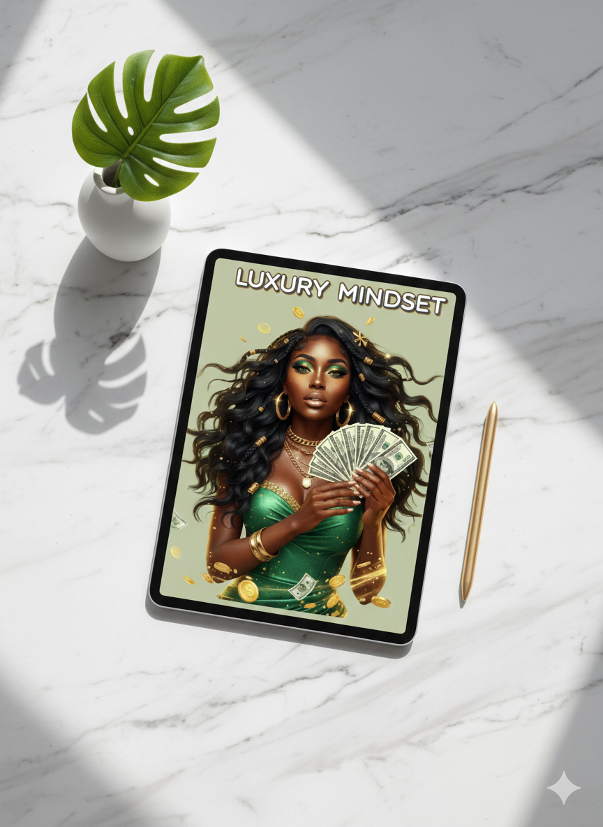 Wealth Queen Complete Bundle | Money Mindset Journal 8 Character PNGs ...