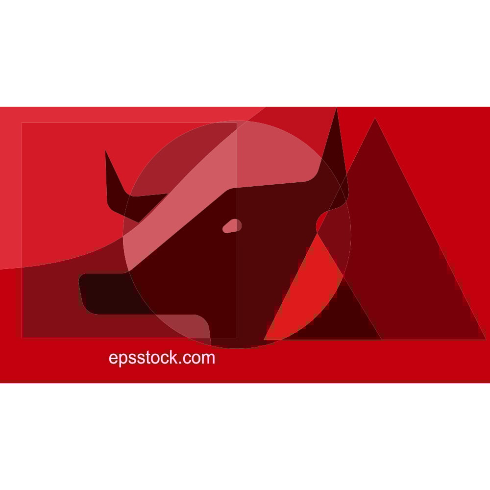 Bull Abstract mosaic background