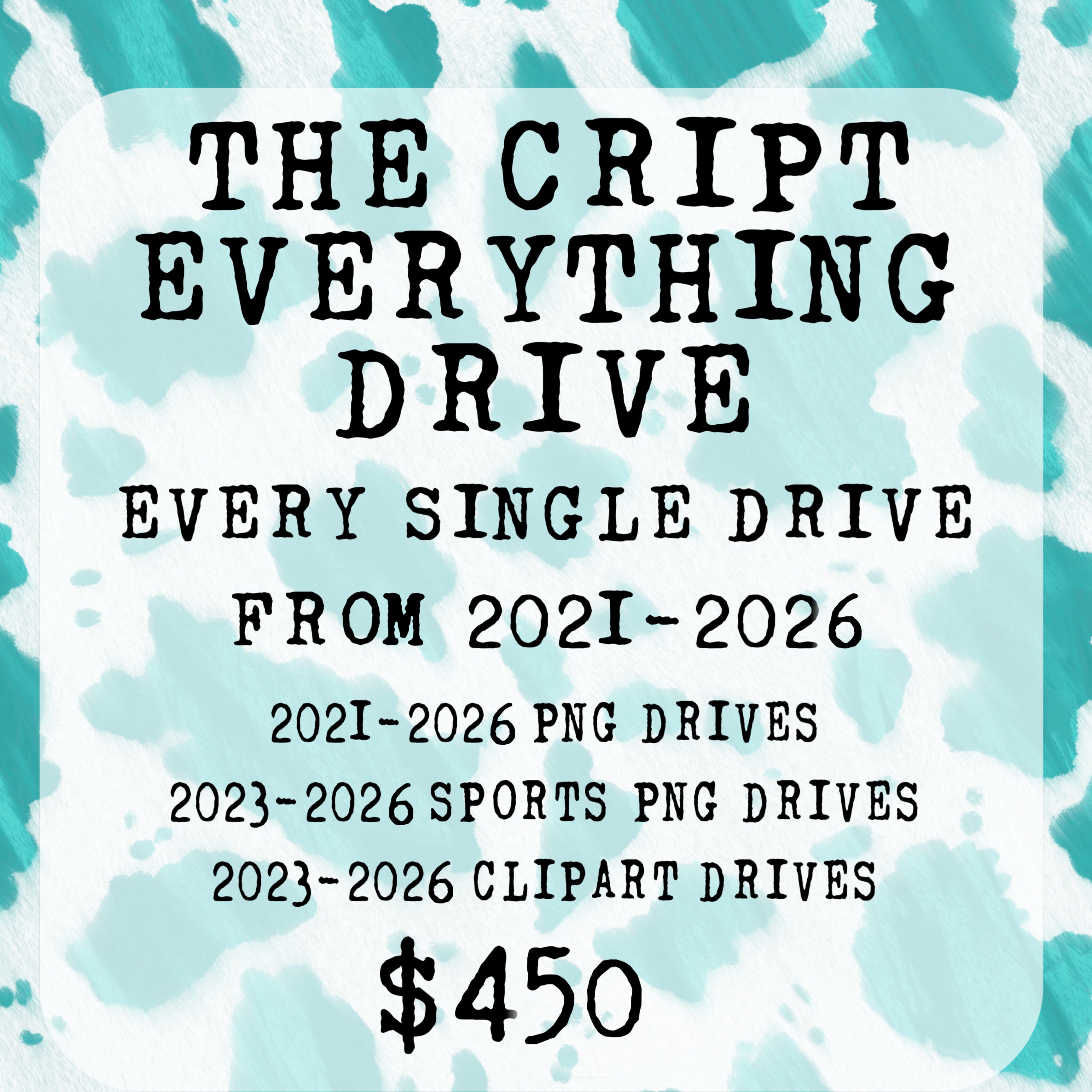 The Cript Everything Drive - Payhip
