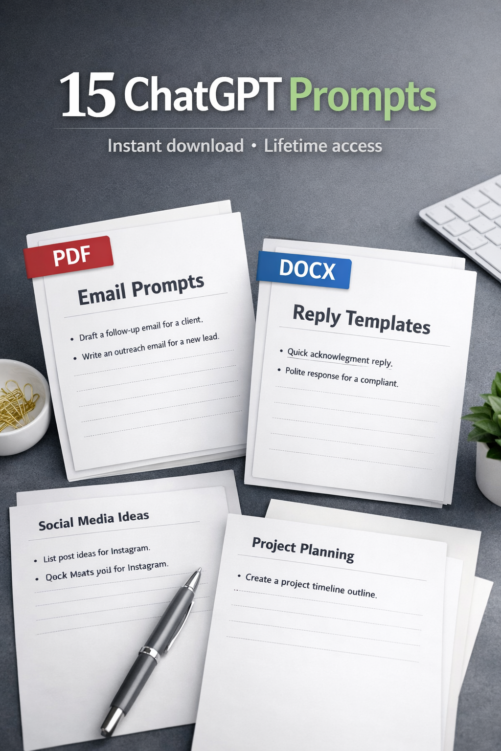 Stress-Free Email Replies in Minutes (15 ChatGPT Prompts)