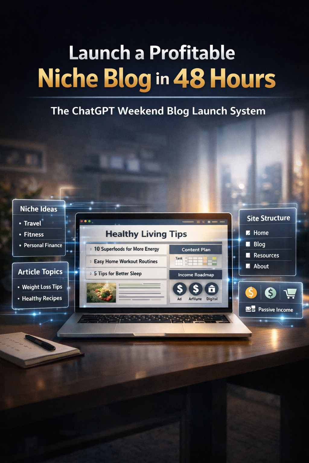 Launch a Profitable Niche Blog in 48 Hours (Using ChatGPT)