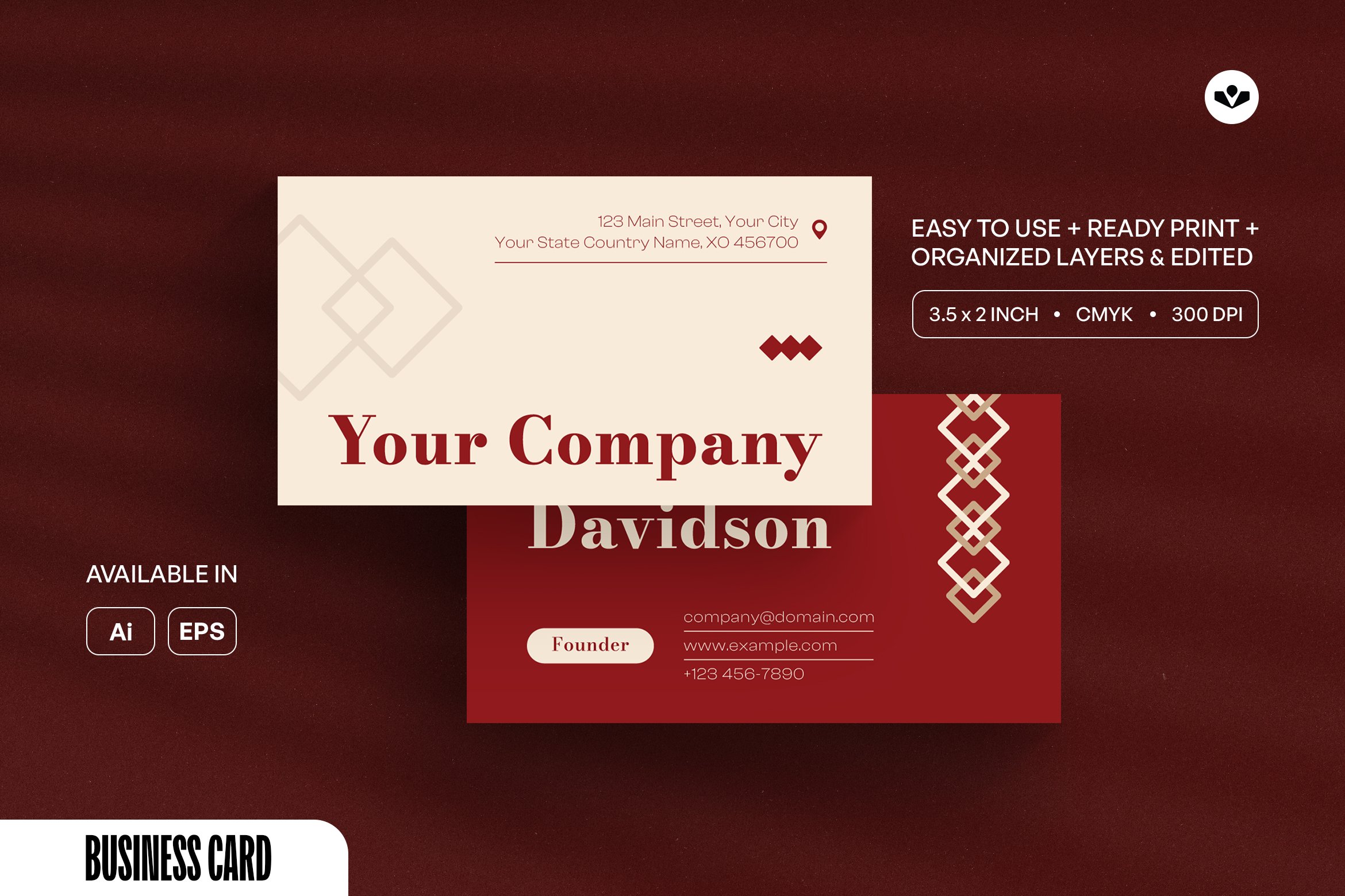 Red Business Card - Payhip