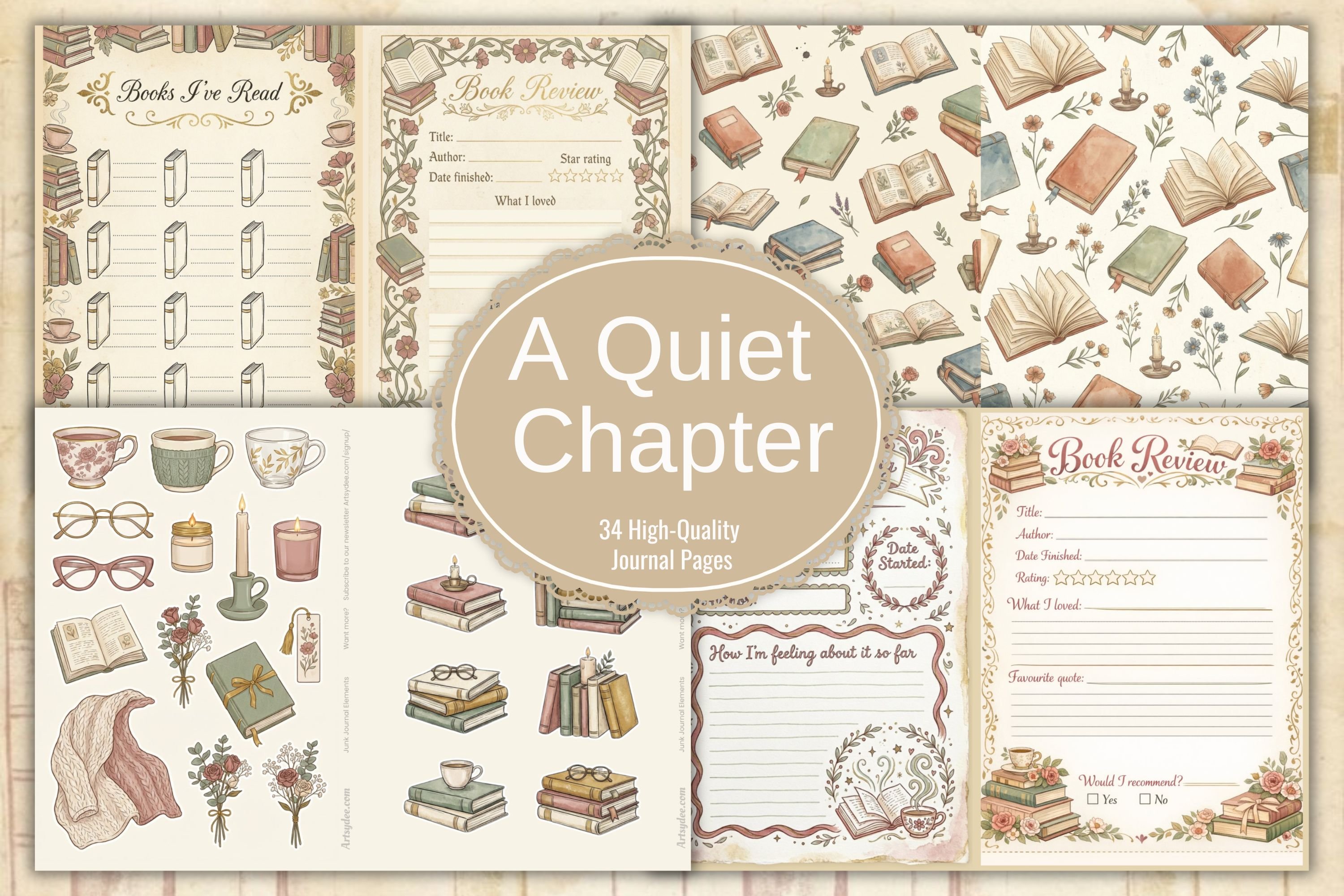 A Quiet Chapter — Booklovers Reading Journal Kit
