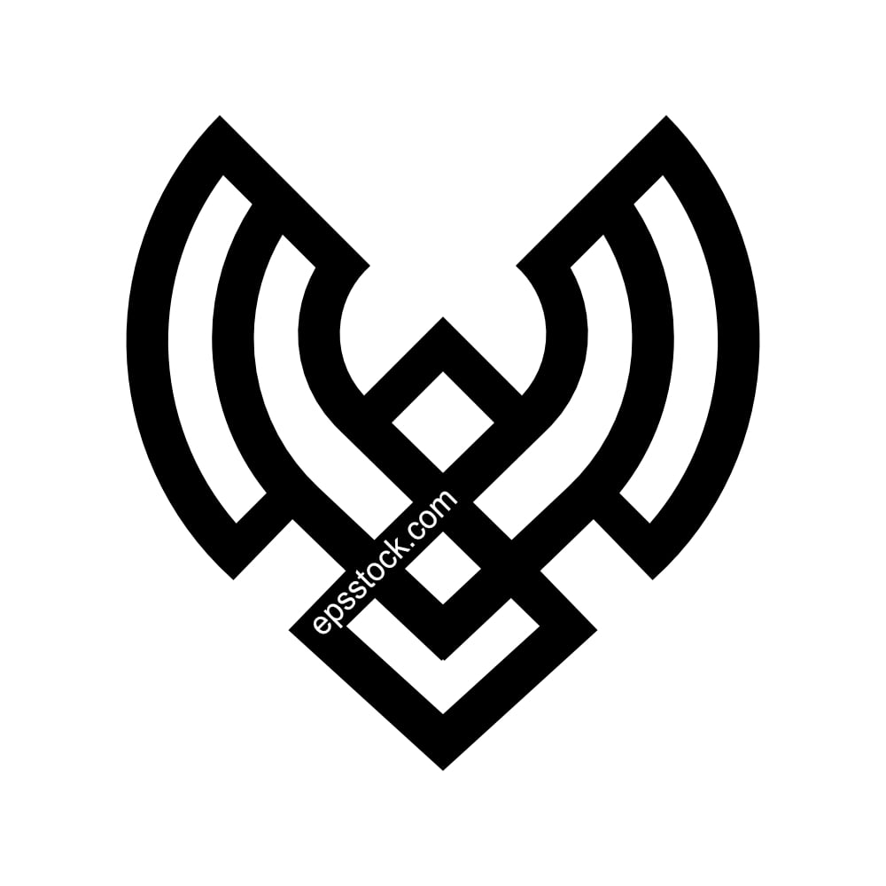 Minimalist Phoenix Logo