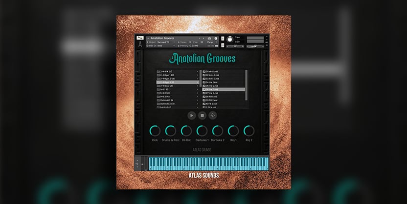 Anatolian Grooves for Kontakt Sample Pack Turkish Drum Kit Percussion