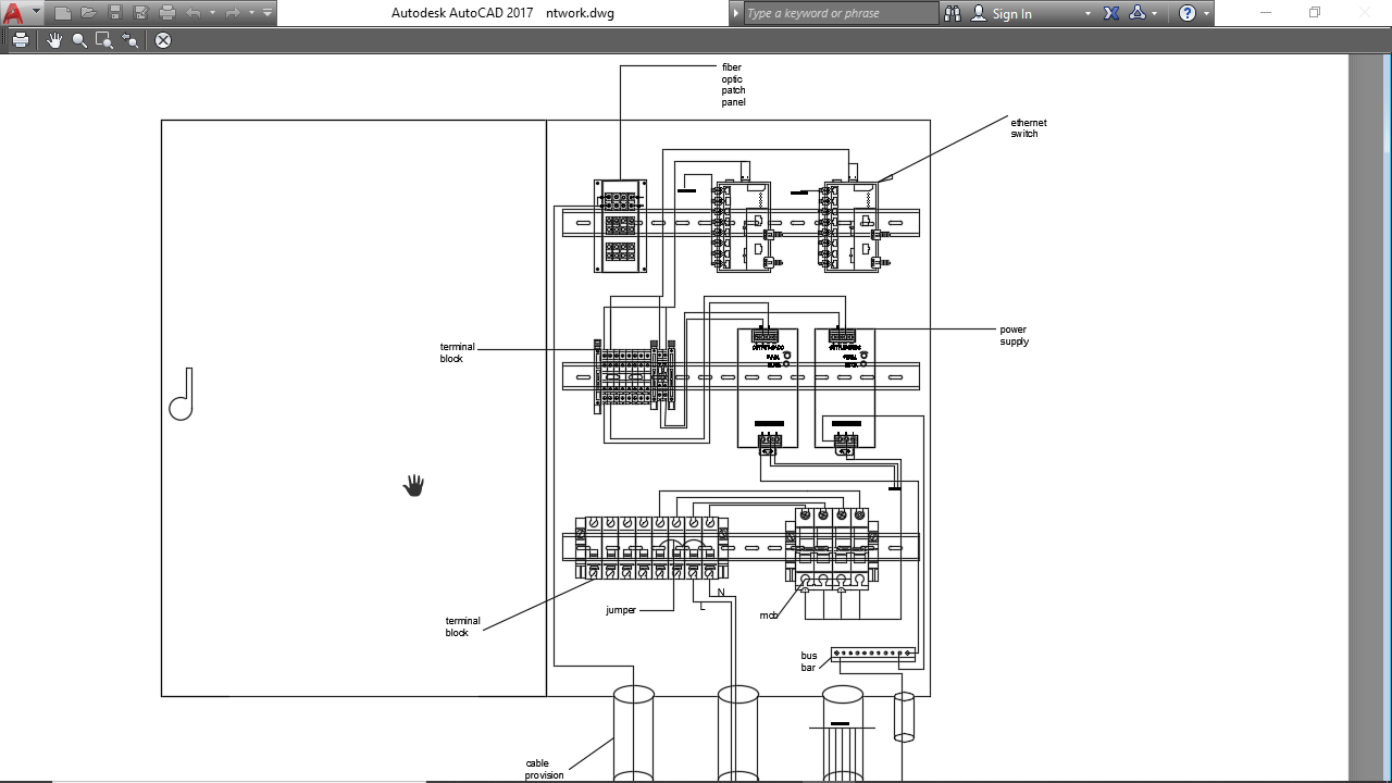 Autocad Rack Mount Tutorial AutoCAD Network Panel / Data Rack Layout Drawing – DWG File - Payhip