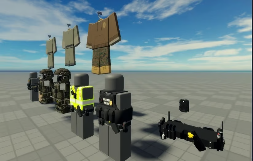 Roblox off-duty MP uniform clothing set