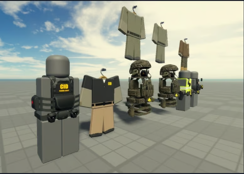 Roblox CID vest and shirt gear