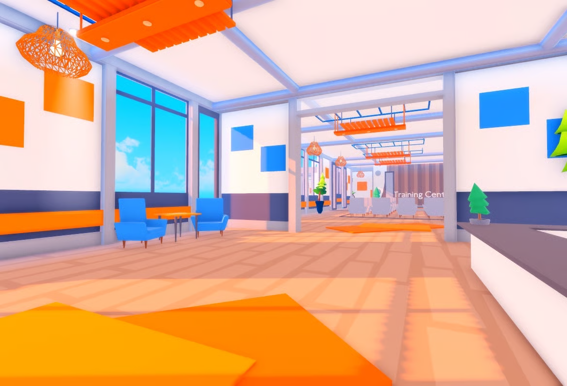 Roleplay group training headquarters in Roblox