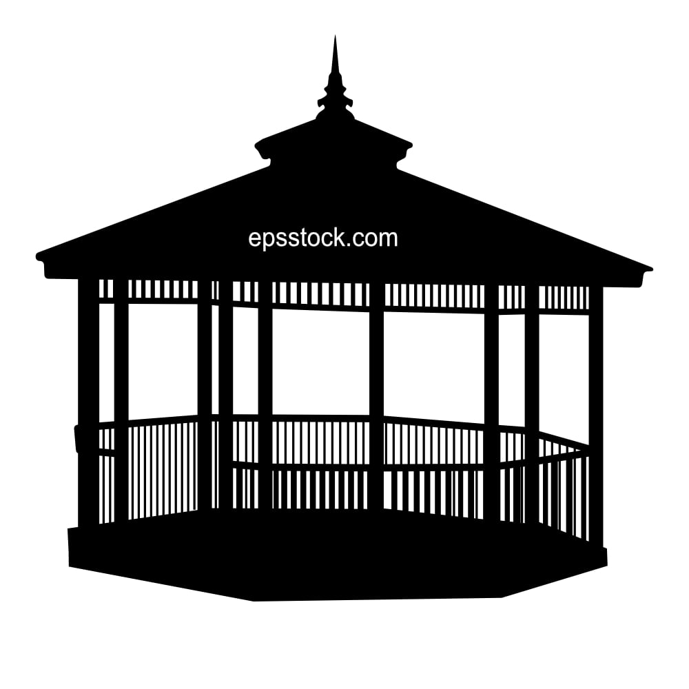 gazebo pavilion symbol
