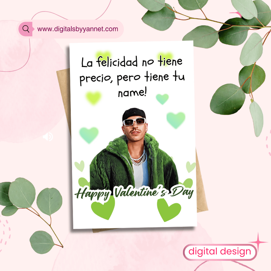 Latin music lovers printable card