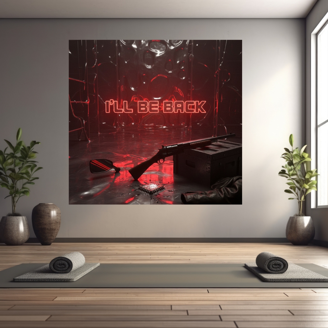 Terminator 2 | I’ll Be Back Art Print | Industrial Sci-Fi Cinematic ...