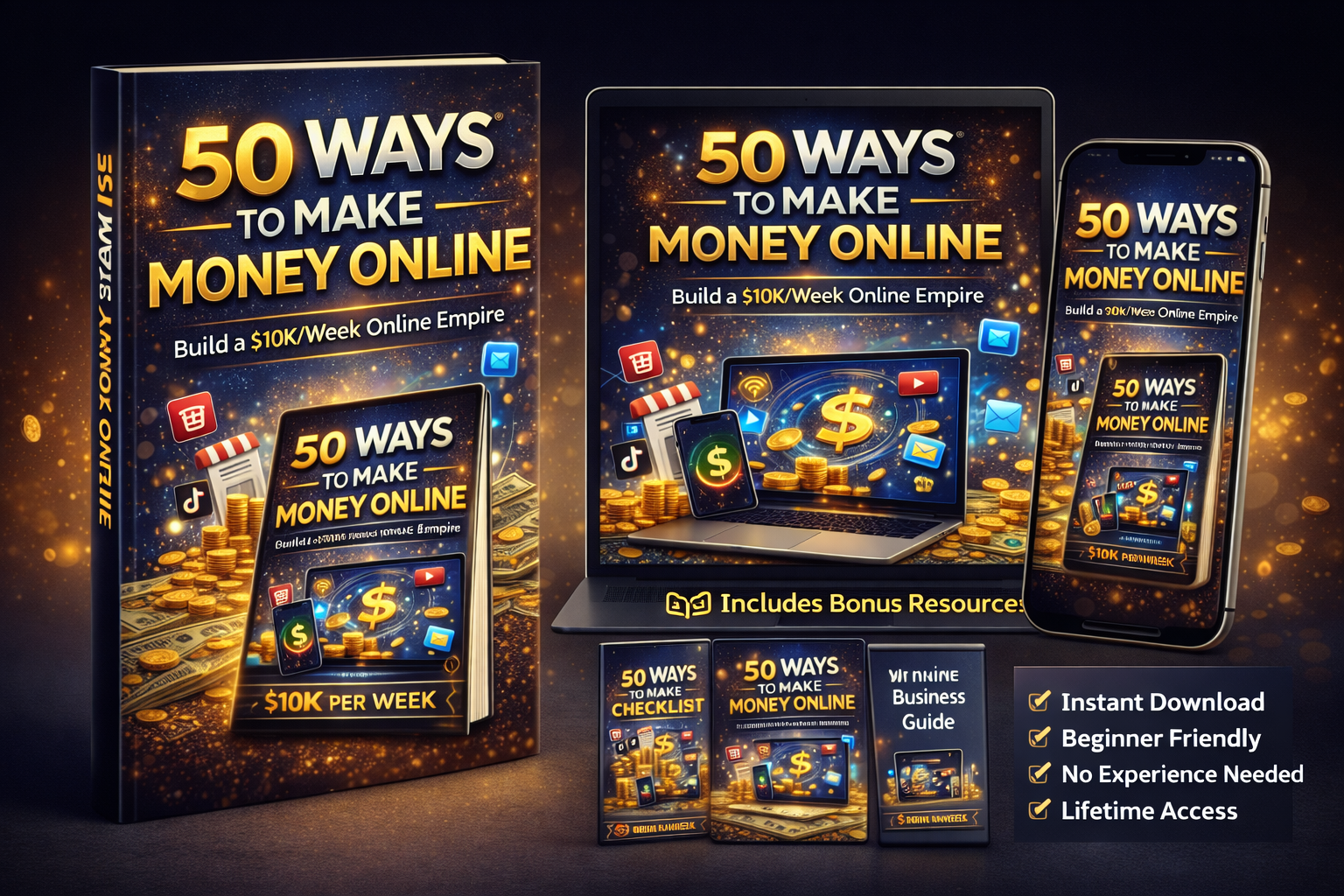 50 Ways to Make Money Online: Beginner-Friendly Guide to Earning from ...