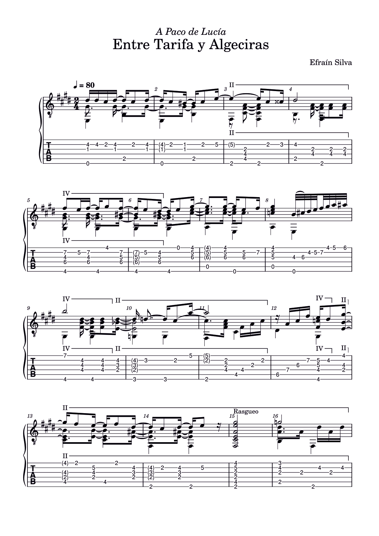 Efraín Silva, Original Composition, Bossa Nova, Latin Jazz, Paco de Lucía, Algeciras, Tarifa, Contemporary Guitar, Atmospheric Music.