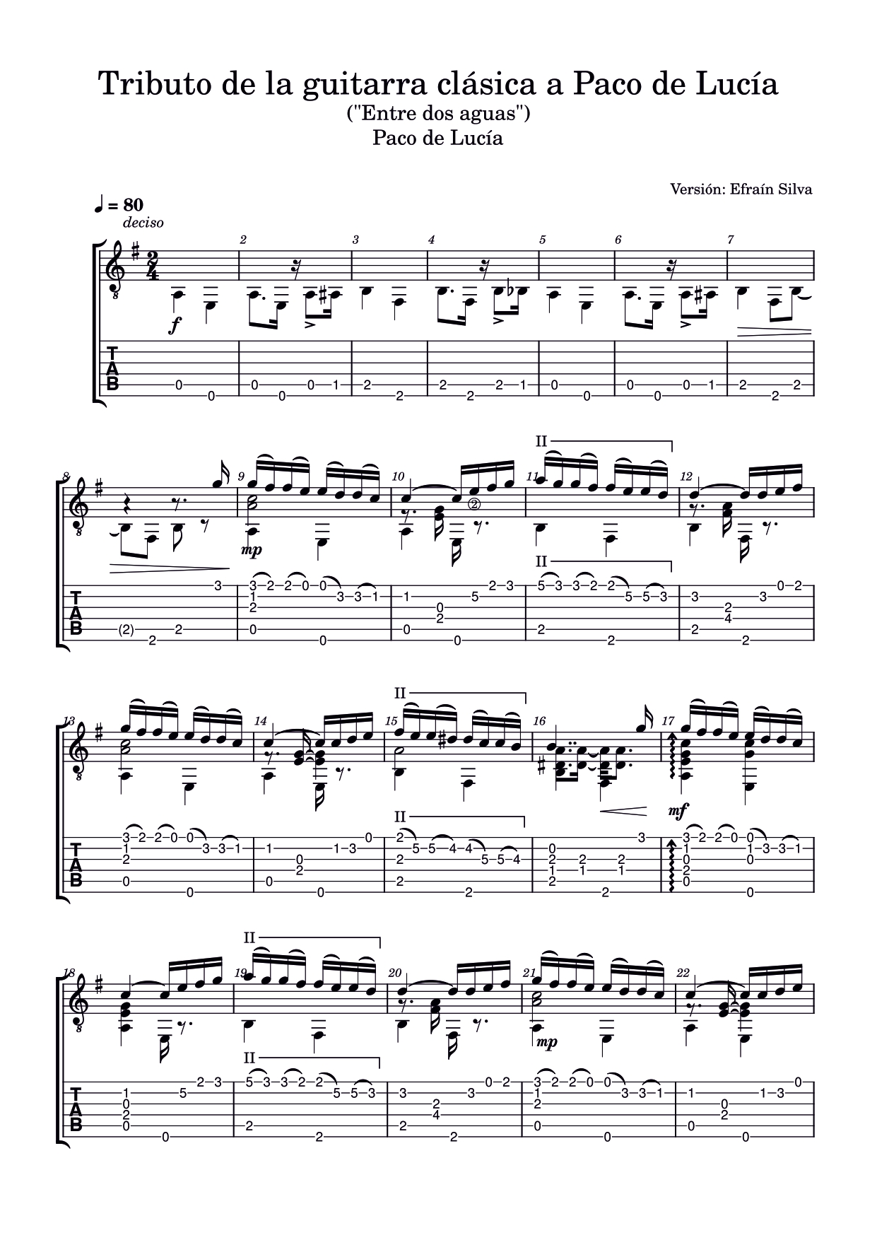 Paco de Lucía, Rumba Flamenca, Spanish Guitar, Classical Guitar Adaptation, Virtuoso Piece, Encore, Efrain Silva, Flamenco Fusion.