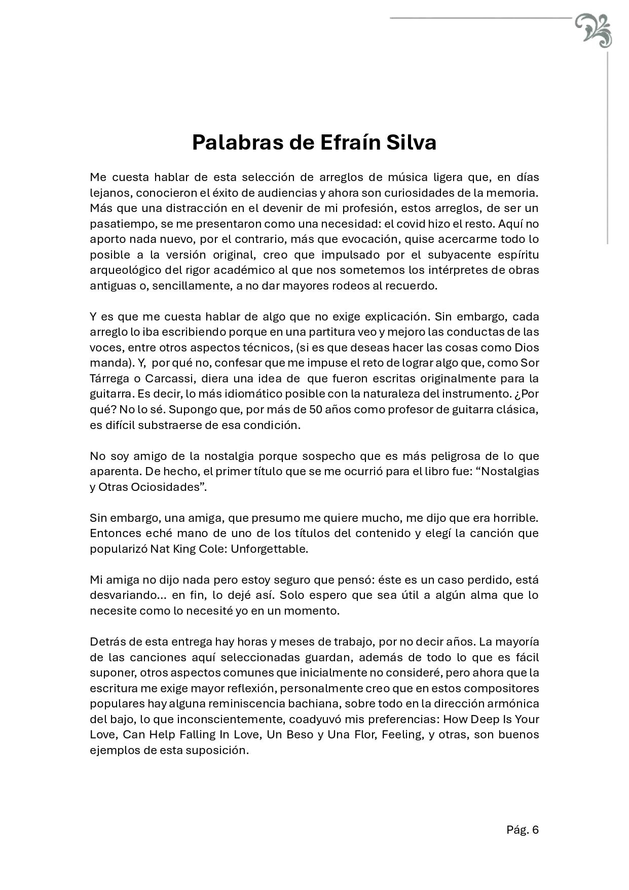 Partituras Guitarra Clásica, Arreglos Guitarra Solista, Música Popular Guitarra, Repertorio Guitarrista, Partituras PDF, Baladas Románticas, Música de Cine, Música para Bodas, Jazz y Swing, Boleros, Música para Eventos, Bises de Concierto, Nino Bravo, Roc