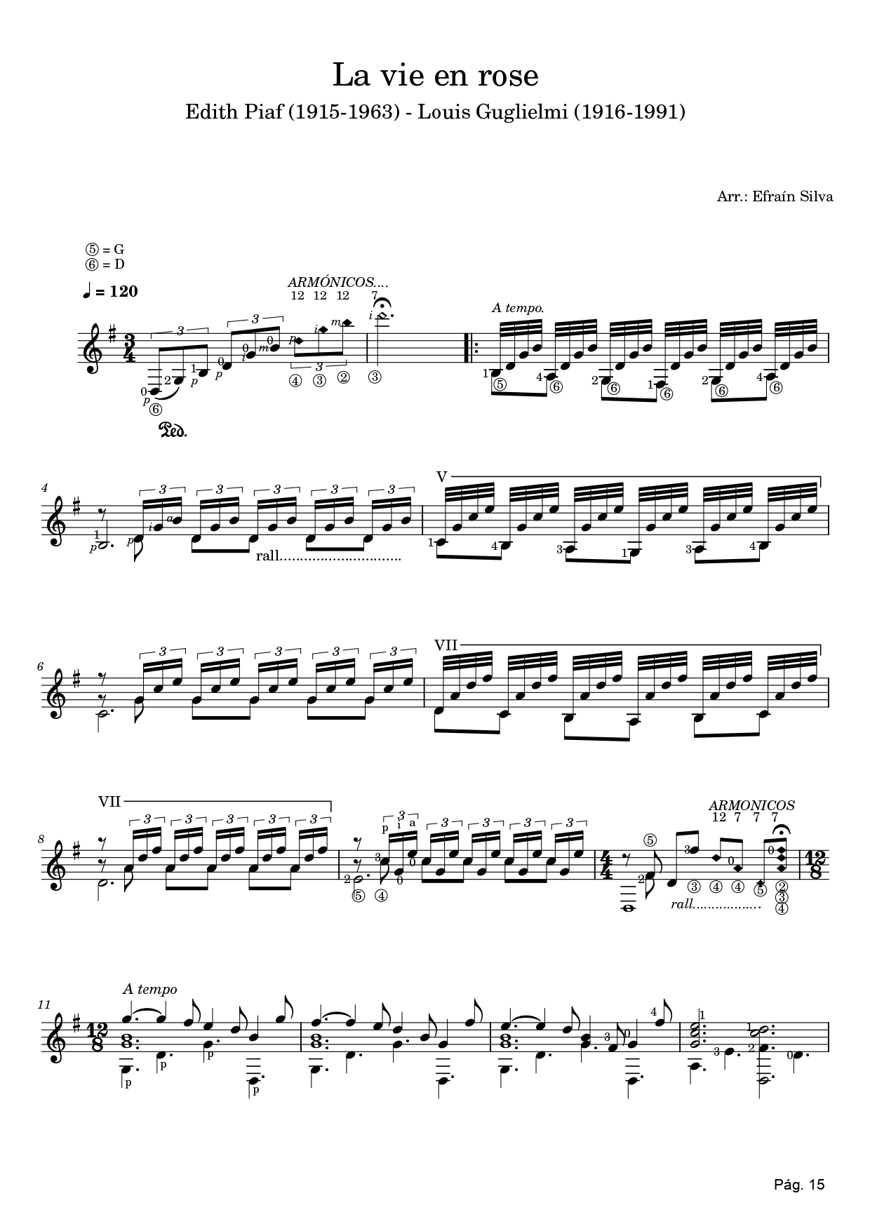 Edith Piaf, French Music, Chanson, Paris, Romantic Guitar, Louiguy, Classical Guitar Arrangement, Unforgettable Collection.