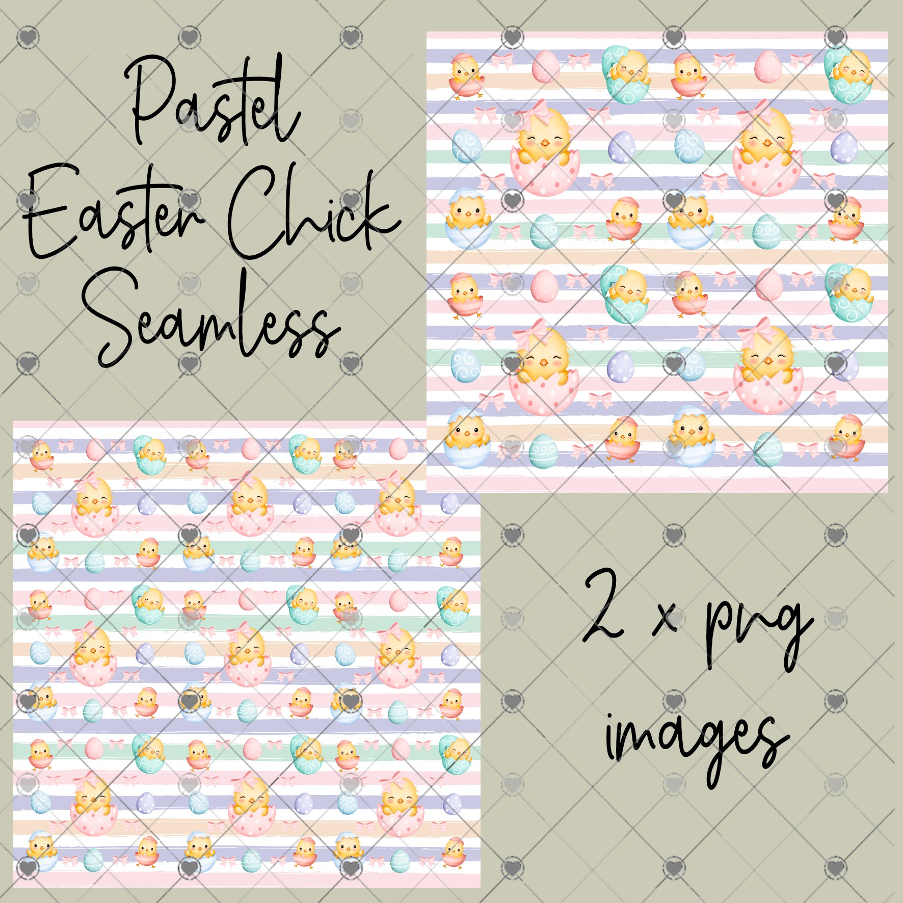 Pastel Easter Chick Seamless - Payhip