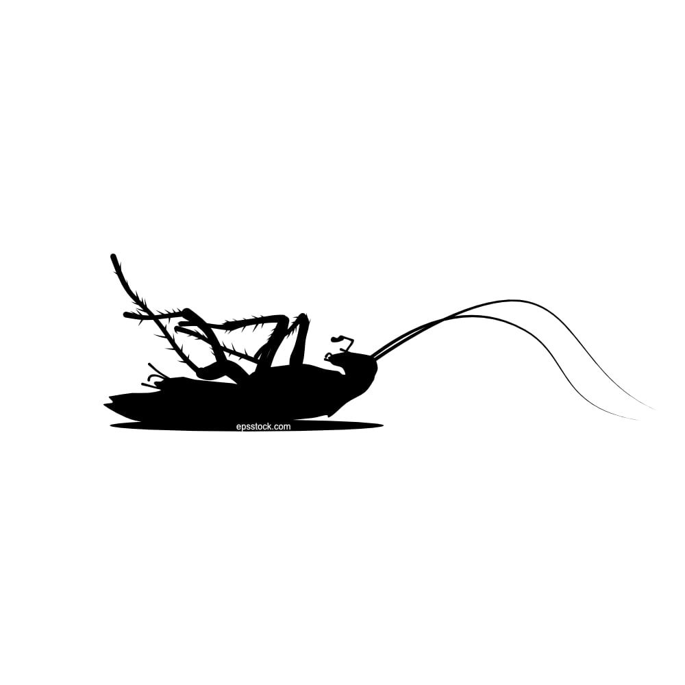 symbol of a killed cockroach