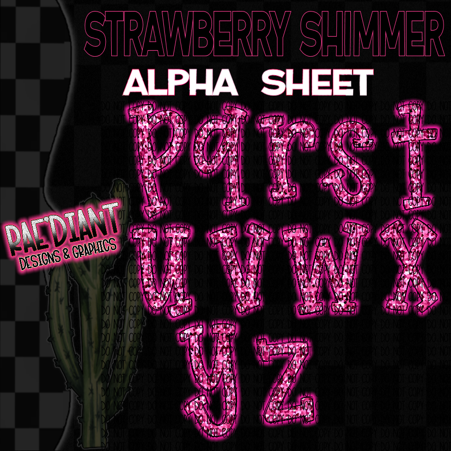 STRAWBERRY SHIMMER ALPHA SET - Payhip