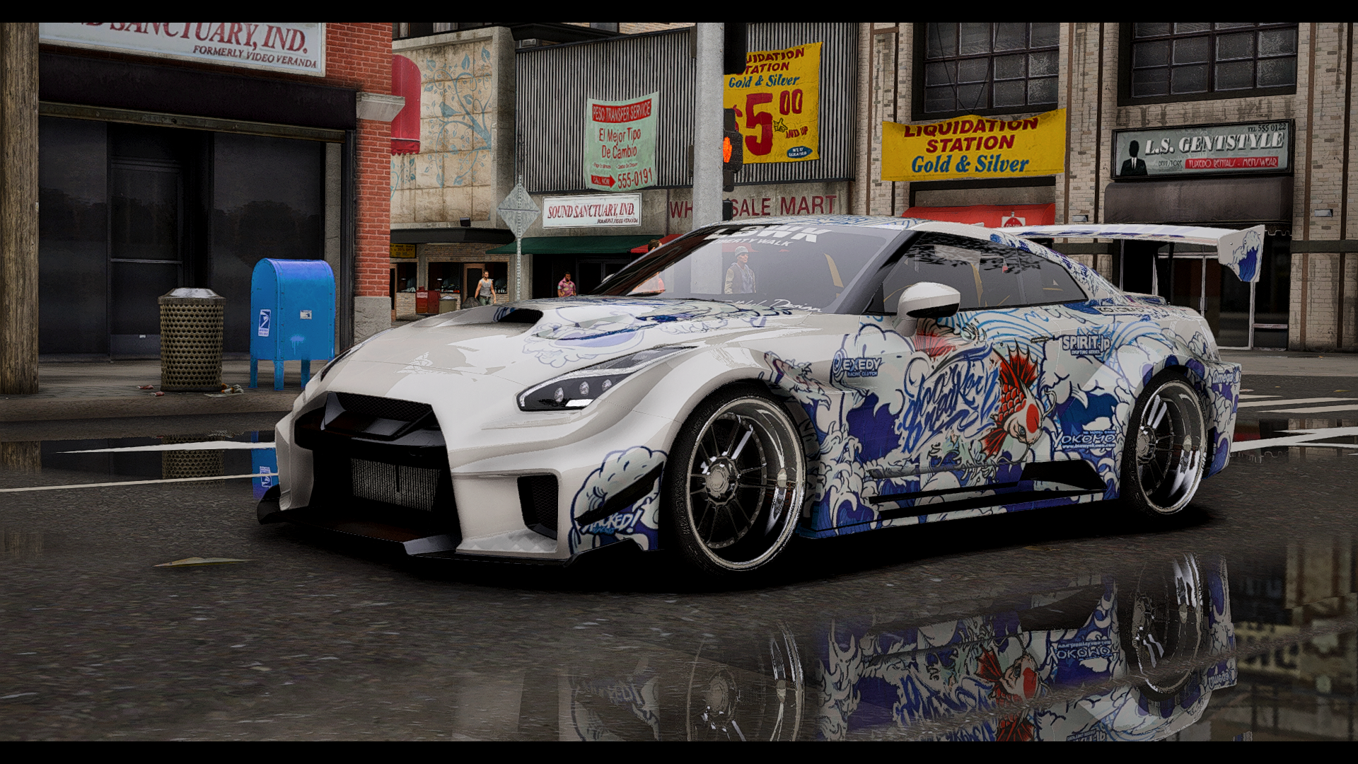 (Debadged) Nissan GTR R35 Liberty Walk Livery Custom - Payhip