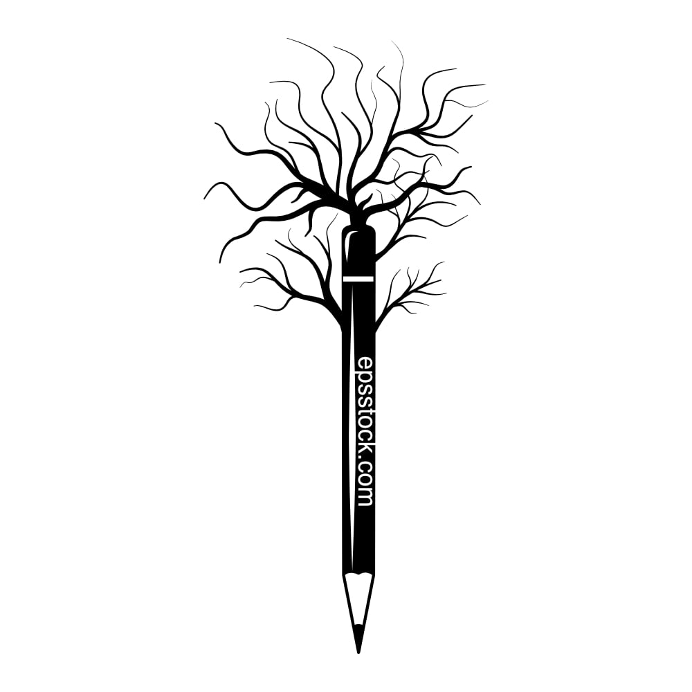 pencil tree symbol