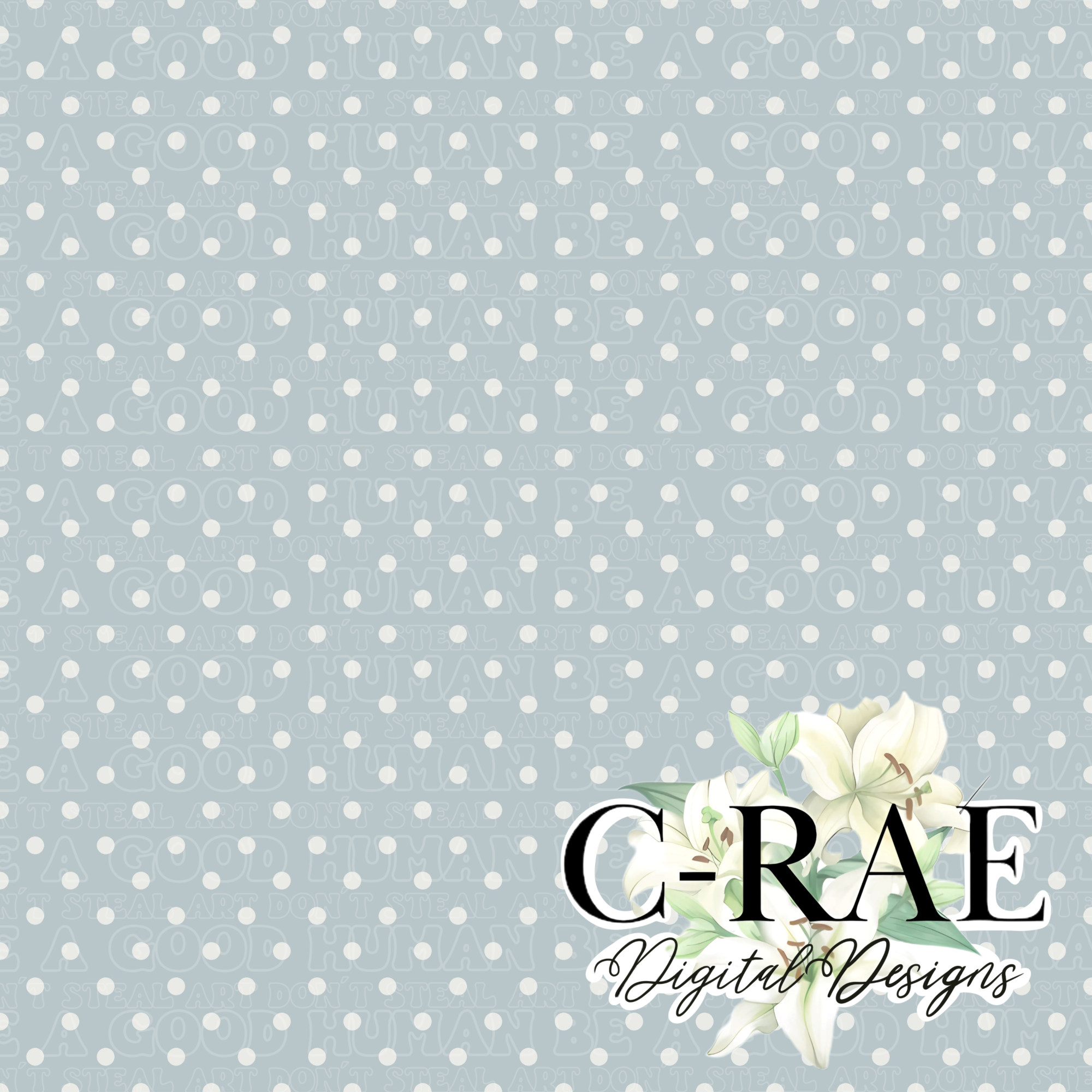 Spring Polka Dots- Soft Blue - Payhip