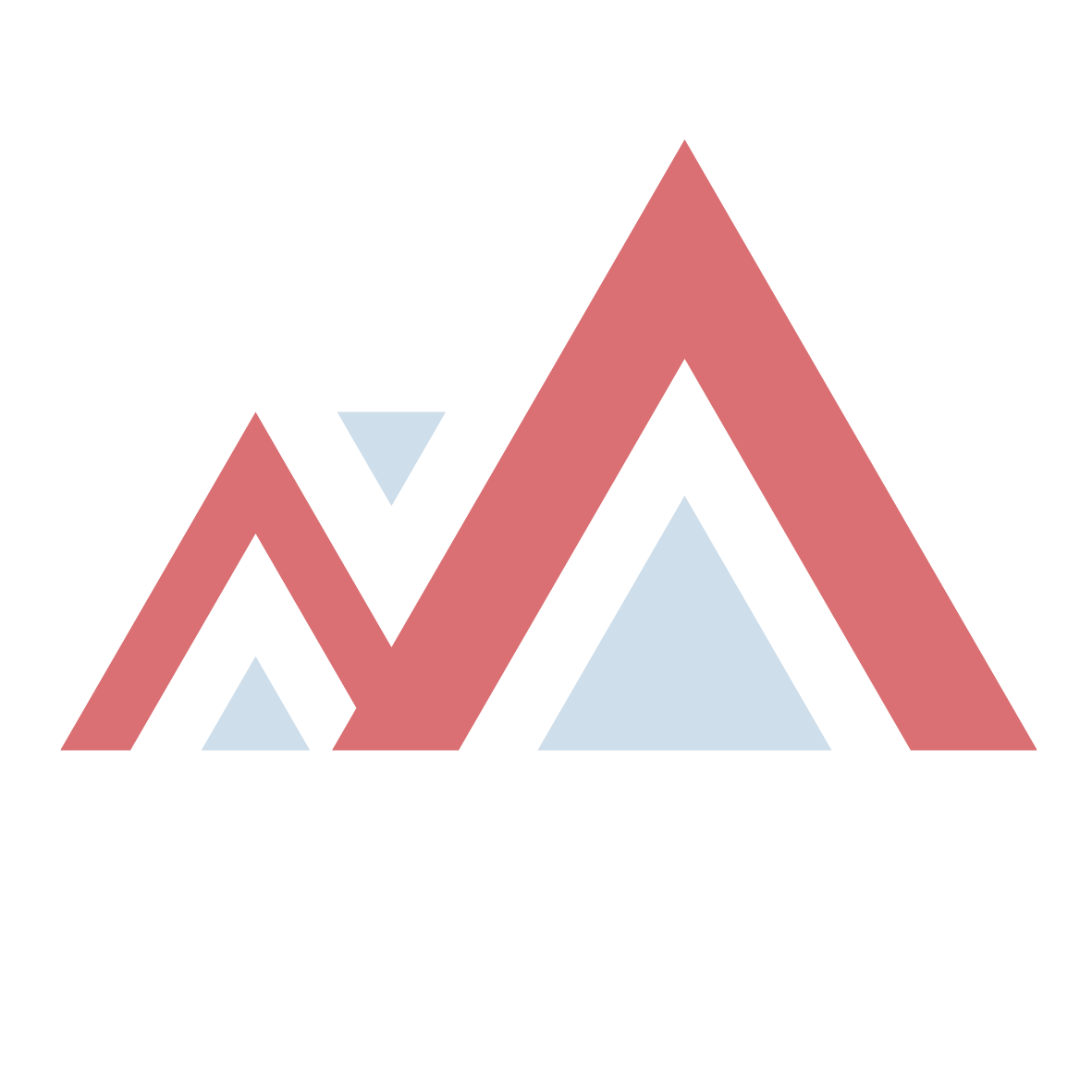 Midcentury modern triangle mountain