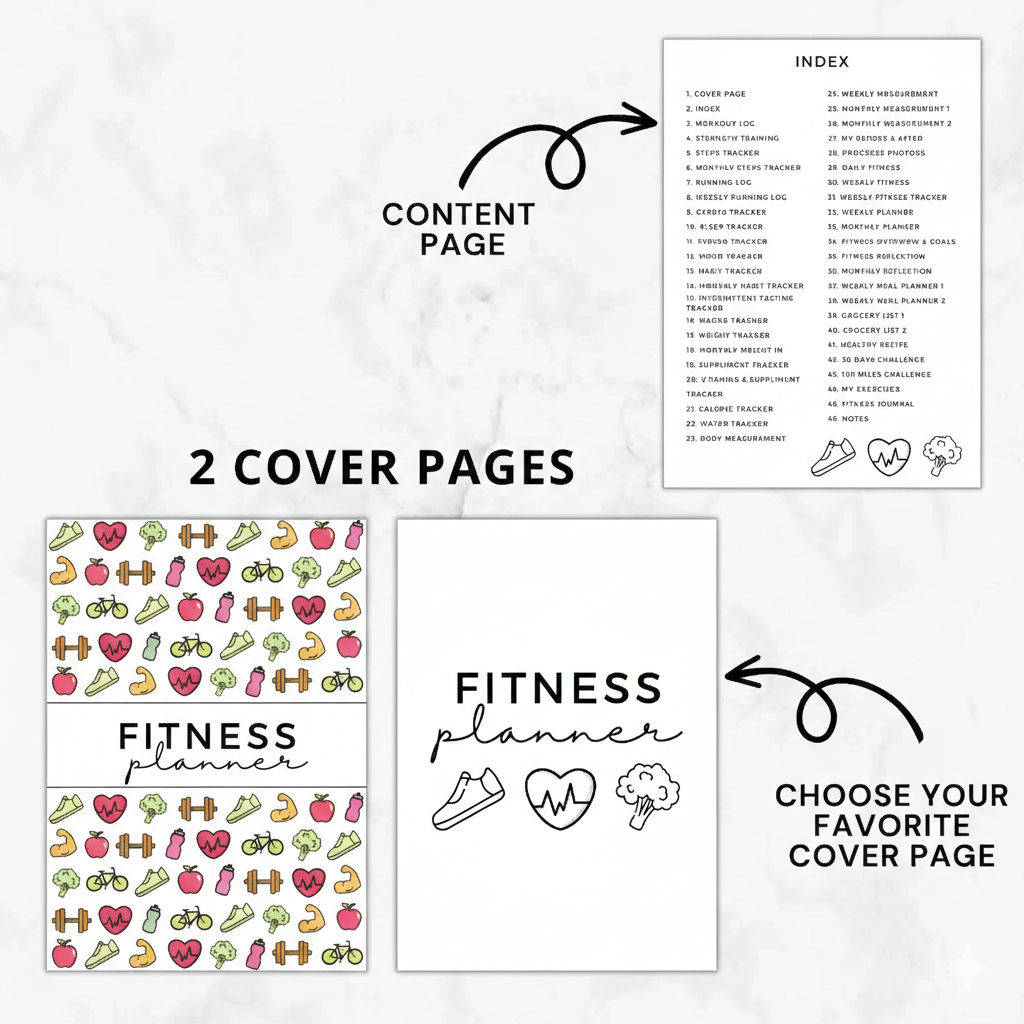 Ultimate 2026 Fitness Planner Bundle | 47-Page Weight Loss & Workout ...