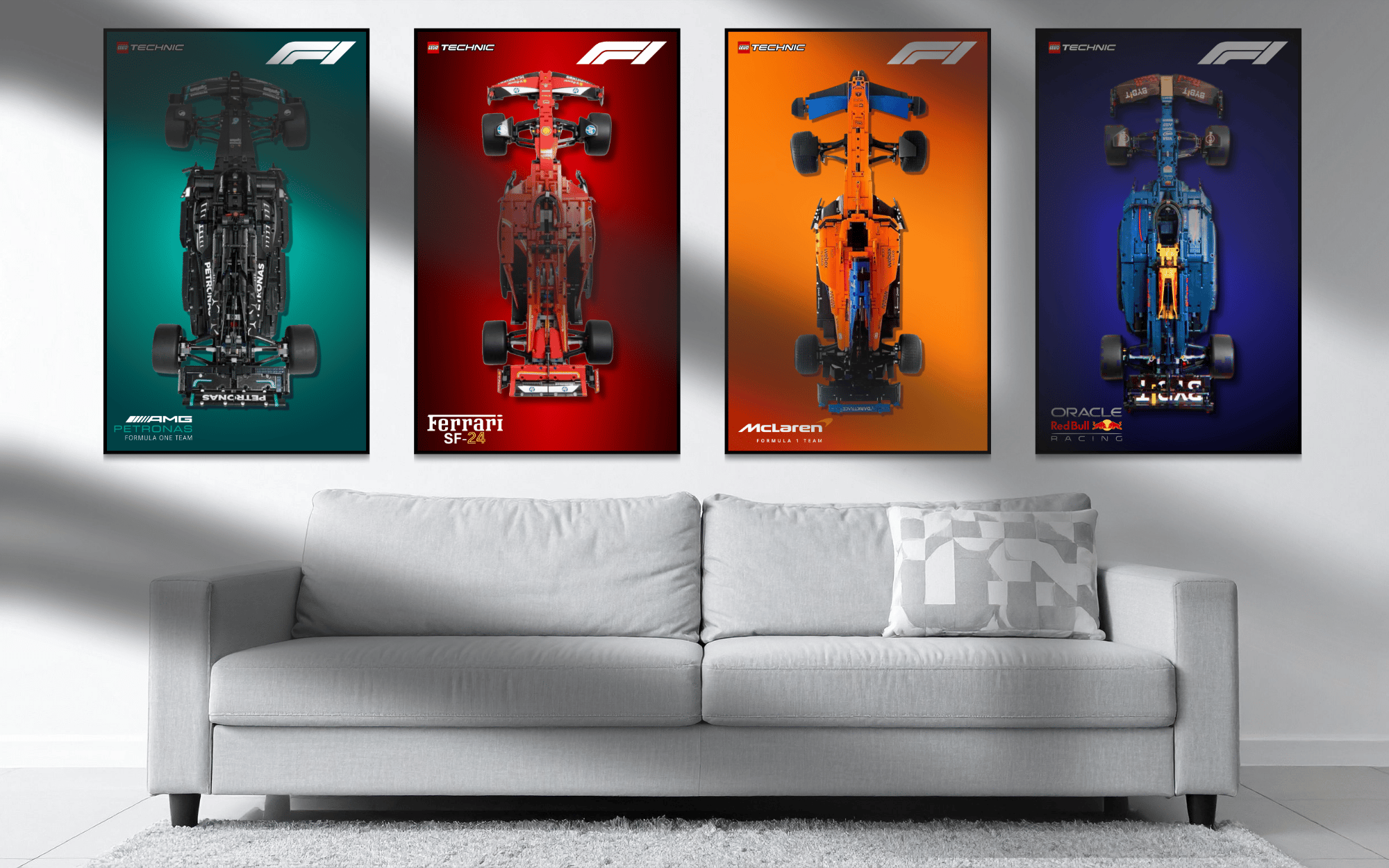 LEGO Formula 1 Poster Pack – F1 Teams Collection – 4 Printable Wall Art ...