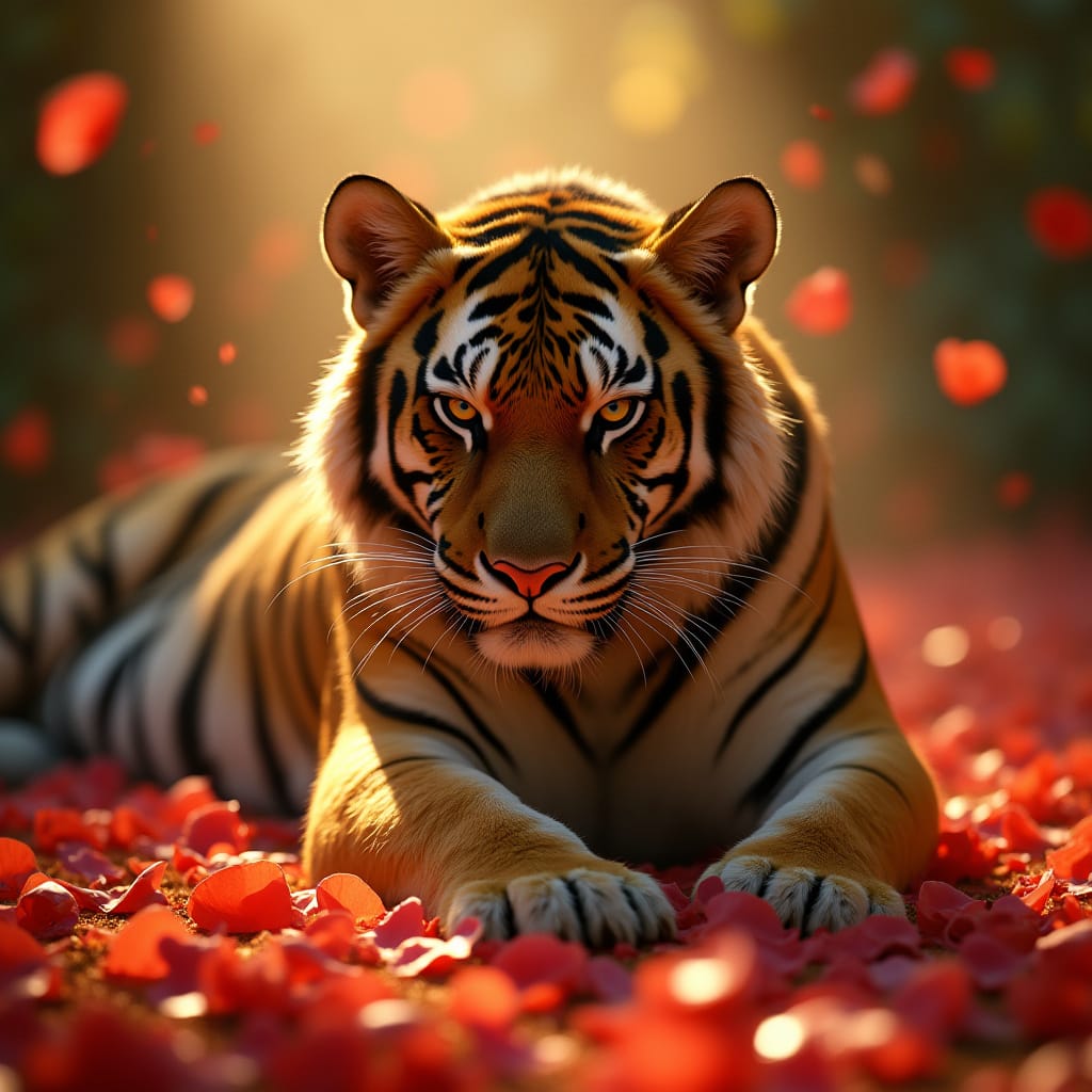 Tiger at Valentine's Day