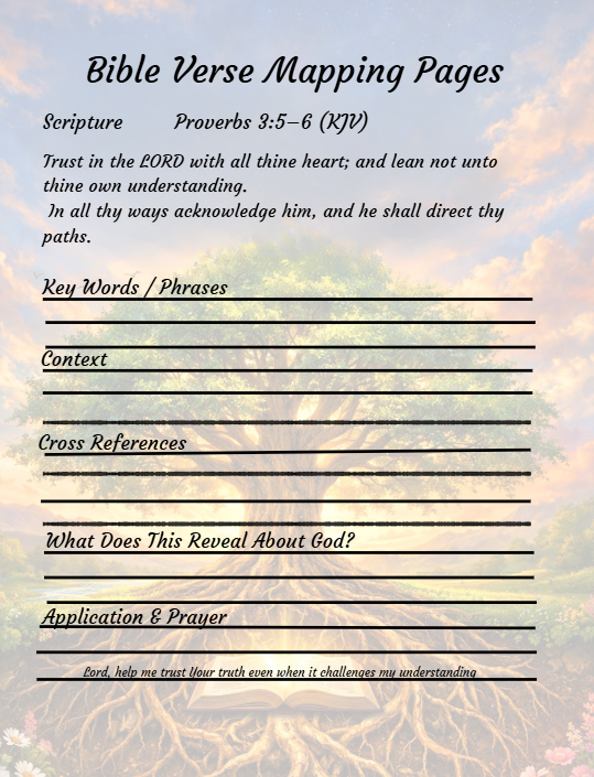 Rooted In The Word Bible Verse Mapping Journal - Payhip