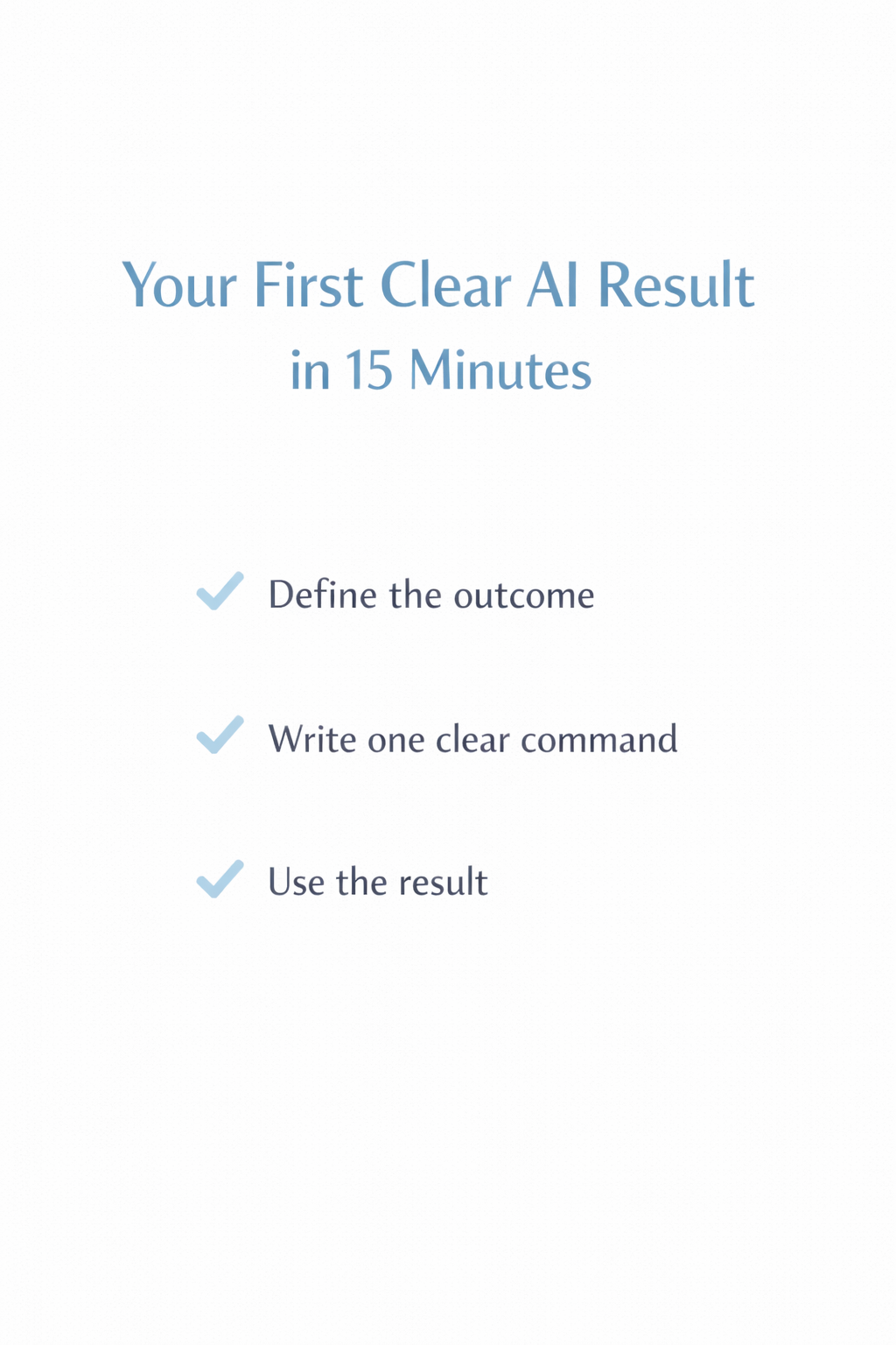 AI Command System — Get Clear, Usable AI Results — Without Guessing or Rewriting