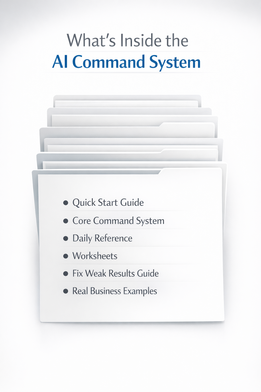 AI Command System — Get Clear, Usable AI Results — Without Guessing or Rewriting