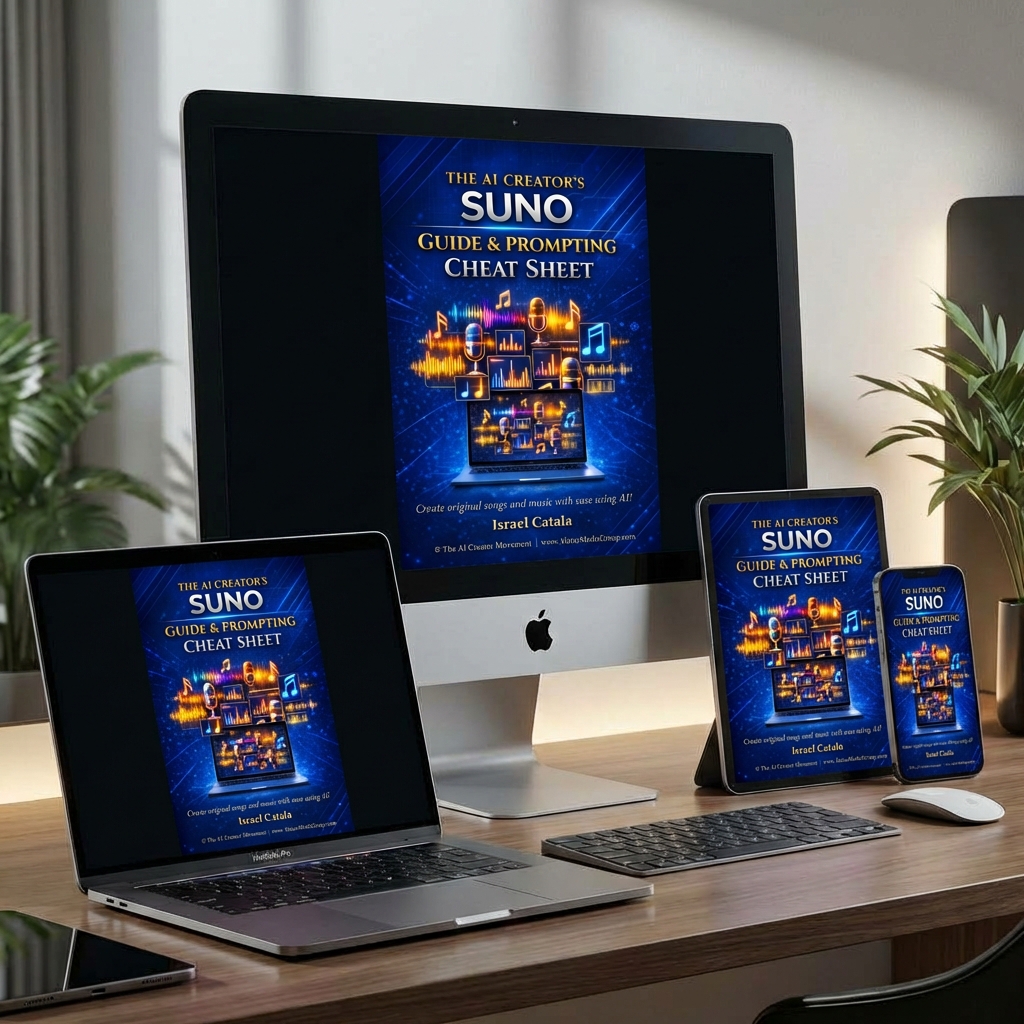 The A.I. Creator's Suno Guide, Cheat Sheet & More cover