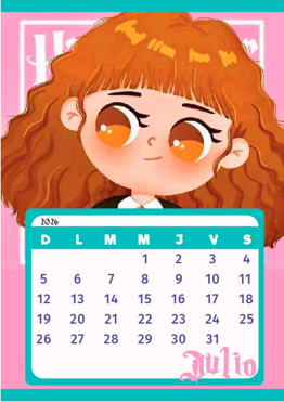 Calendario de Harry Potter PDF. Calendario 2026 para llenar. Calendario Mensual. Planificador Mensual PDF gratis. Calendario Infantil colorido para colgar en el salón. Calendario Enero, Febrero, Marzo, Abril, Mayo, Junio, Julio, Agosto, Septiembre, Octubr