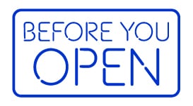 before you open
