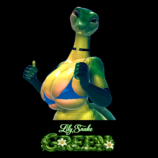 Lily the Snake Green - Texture & Material